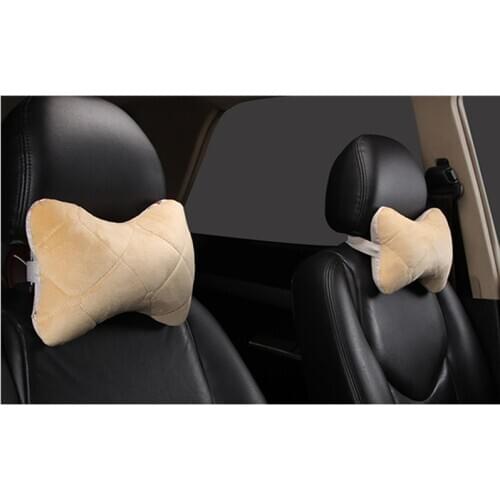 2 PCS Soft Velvet car pillow protection your neck/car headrest safety neck pillow for Honda for BMW for Ford for Peugeot for VW