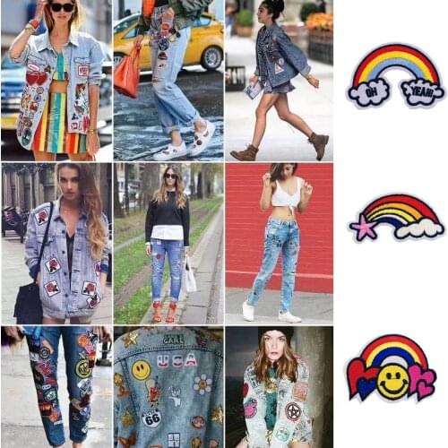 Clothing Spirited Away/Van Gogh Patch Iron on Patches for Embroidered Patches Clothes Japan Anime Patch Sticker on Clothes