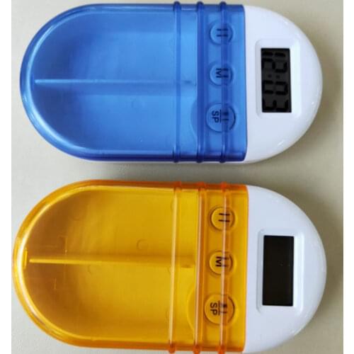 New Arrival,Portable intelligent electronic timing pill case Aalarm timer pills reminder storage box,Free shipping