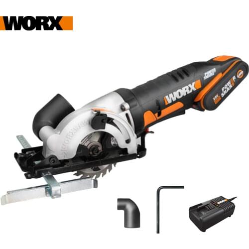 Worx 20V Electric Saw WX527 Cordless Circular Saw 85mm Multi-function Mini Saw Handhled Compact Powerful Rechargeable Power Tool