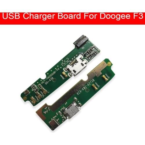 Microphone & Charger USB Jack Board For Doogee F3 Charging Port Module Usb Connector Port Board Flex Ribbon Cable Replacement