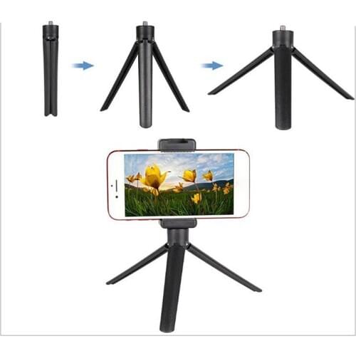 Mini Handheld Tripod Stand Base Desktop Phone Stabilizer Holder for Phone Live Desktop Tripod for Phone Stabilizer Holder