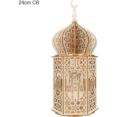 Lights Wooden LED Lamp EidMubarak Decor Led Ornament Wall Hanging Gifts Home Decoration Palace Lighthouse Party Muslim Festival