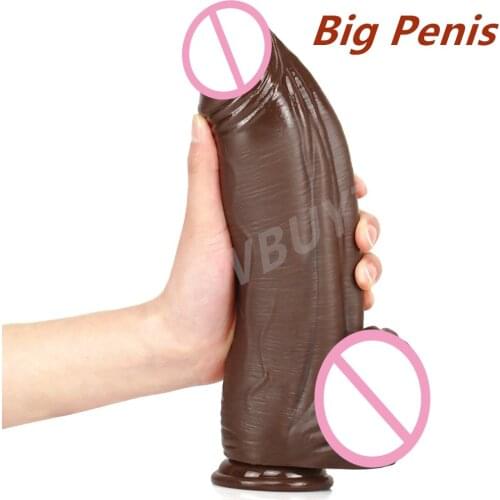 28cm Realistic Super huge silicone big thick dildo penis dick Dildo Giant Anal Thick Dildo Sex Toys for women female masturbator