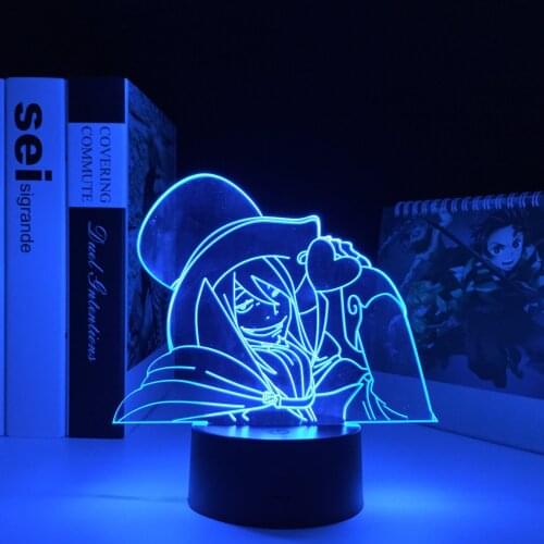 Blue Exorcist Mephisto Pheles 3D LED Lamp Anime for Bedroom Decorative Nightlight Birthday Gift Acrylic LED Night Light