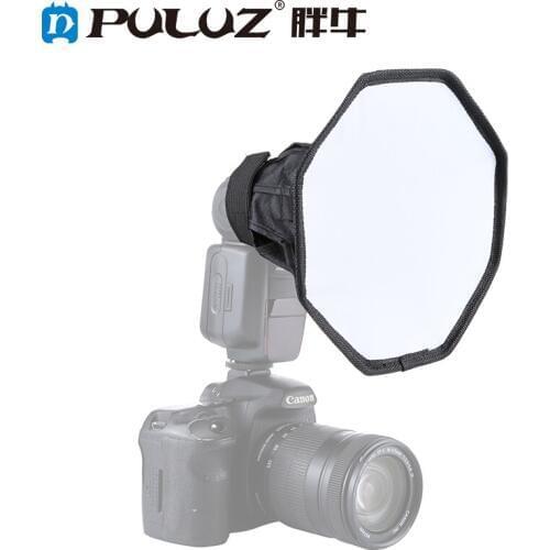 PULUZ 20 CM Flash Diffuser Professional Mini Photo Diffuser Soft Box For Canon/Nikon/Sony DSLR Camera Speedlight Softbox
