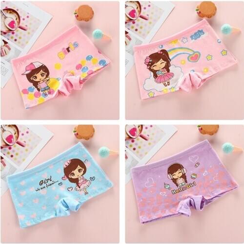 12Pcs/lot Cartoon UnderpantsBaby Boxer Kids Underwear Cotton Panties Calcinhas Infantis 2-10Y