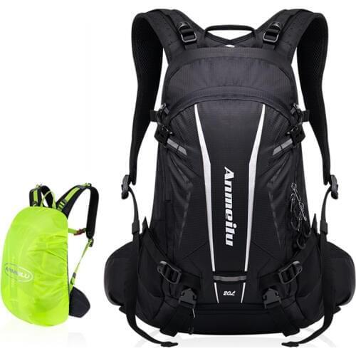 Waterproof Cycling Backpack Rucksack Bike Backpack with Rain Cover Outdoor Sport Hiking Riding Camping Hydration 20L Bicycle Bag