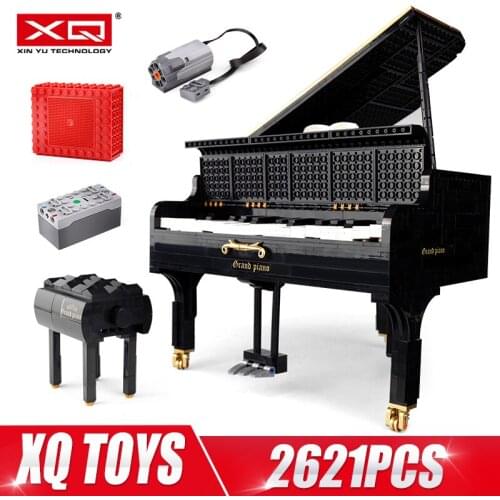 XQGQ01 MOC- 13192 Creative Toys The App Control Motorized Playable Grand Piano Set Kids Toys Building Blocks Christmas Gifts