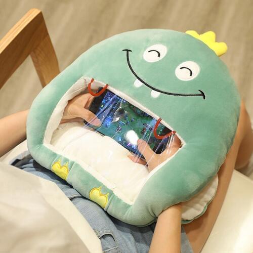 Funny Hand Warmer With Window Soft Plush Cushion Nap Pillows office Blanket Three in One
