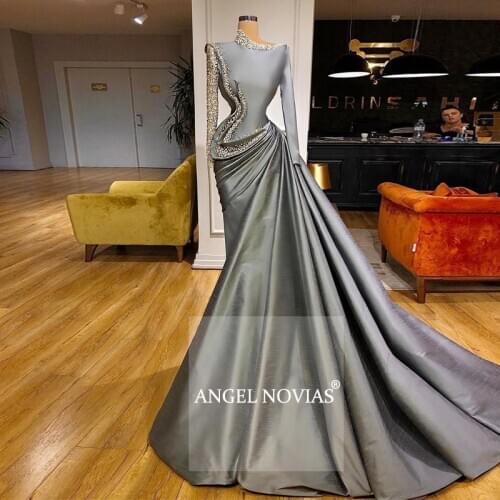 Womens One Shoulder Dresses Angel Novias China