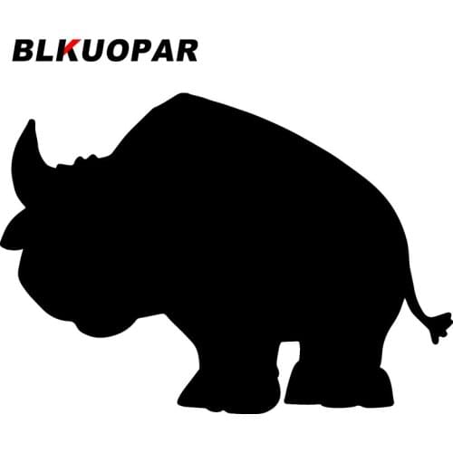 BLKUOPAR Rhino Car Stickers Graffiti Creative Decals Anime Waterproof Scratch-Proof Air Conditioner Helmet Decor Car Goods