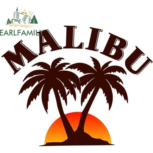 EARLFAMILY 13cm x 8.6cm for MALIBU Car Stickers Waterproof Vinyl Material Graffiti Stickers Personality Camper Window Car Decal