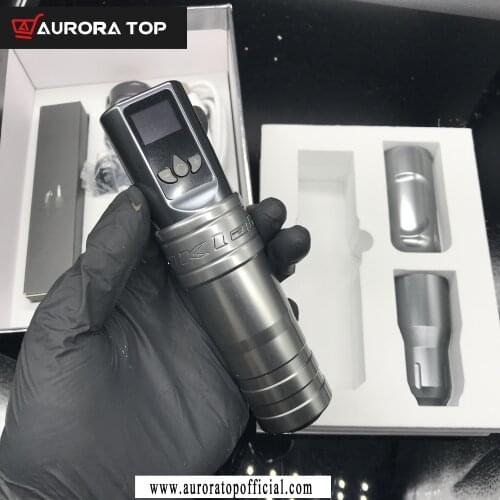 Wireless Tattoo Machine Pen Gun,Extra 2 Grips & Rca Connector,for Permanent Makeup,Coreless Motor,DK-W1 Pro