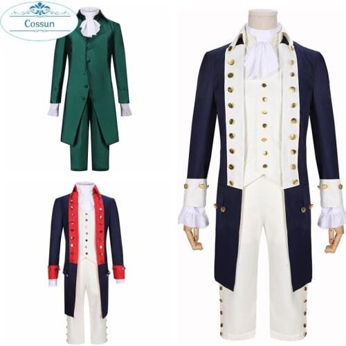 Alexander Hamilton Musical Rock Opera Concert Cosplay Costume Man Stage Outfit Halloween Carnival Shows Cloth