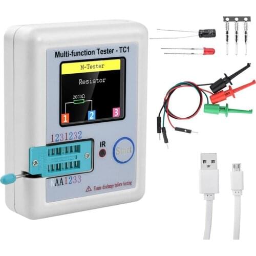 LCR-TC1 TFT LCR Meter LCR TC1 1.8 inch Display Multi-function Transistor Tester Detector for Diode Triode