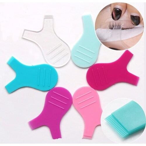 10 Pcs/Pack Reuseable Plastic Eyelash Brush Clean Y Shape Grafted Eyelashes Brushes women Makeup Mascara Tools