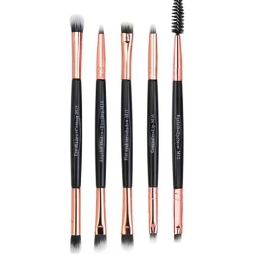 5Pcs Makeup Brushes Set Nylon Soft Makeup Brush Powder Brush Eyeshadow Brush Womens Cosmetic Eye Makeup Tool Maquillaje
