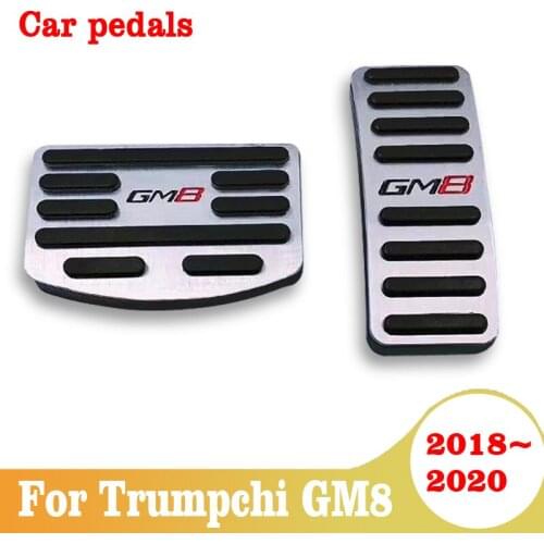 For Trumpchi GM8 2018 2019 2020 Car Accelerator Pedal Brake Pedals Non Slip Cover Case Pads Trim Accessories