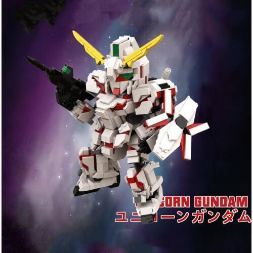 Original 1195 + Pcs DIY Model SD UNICORN GUNDAM RX-0 Building Blocks Harmless Bricks Enlighten Compatible Toy for Kids
