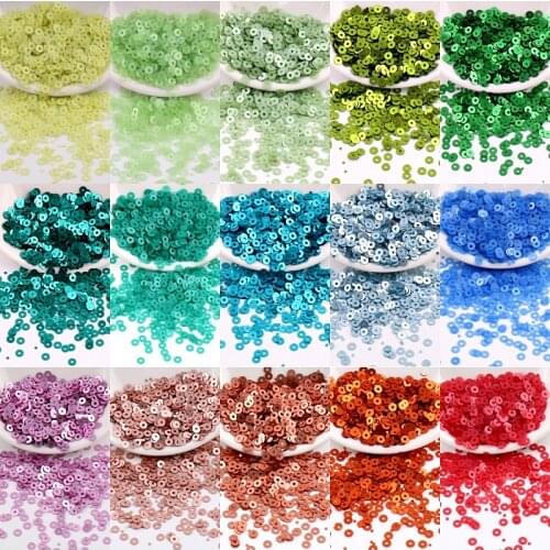 28 Colors 2mm 3mm 4mm Matte Sequins PVC Flat Round Dull Polish Sequin Paillettes Sewing Wedding Craft Women Garments Accessories
