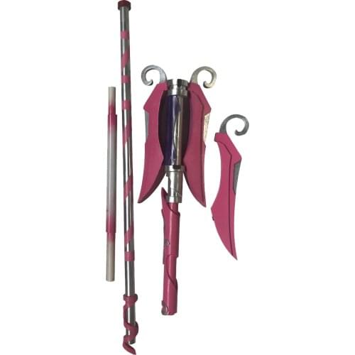 Hot Game OW pink angle Charity skin cosplay props staff for Halloween Christmas Party Masquerade Anime Shows cosplay performance