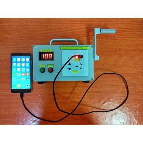Hand Cranked generator outdoor mobile power phone charging large capacity memory camping electrically powered appliances