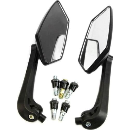 New Useful Universal Scooter Rearview Mirrors Pair Moped ATV Motorcycle Backup