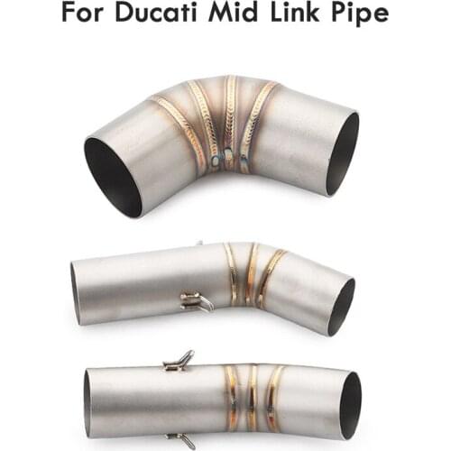 Universal Motorcycle Exhaust Muffler Escape Pipe Stainless steel Mid Link Pipe For DUCATI 1100 1098 1198 696 796 795 848 Slip-on