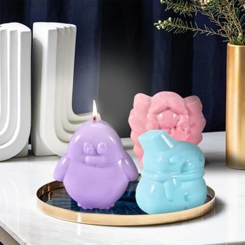 3D Candle Mold Silicone Mold for Candle Making DIY Handmade Resin Molds For Plaster Soy Aroma Wax Soap Mould Soap Mold