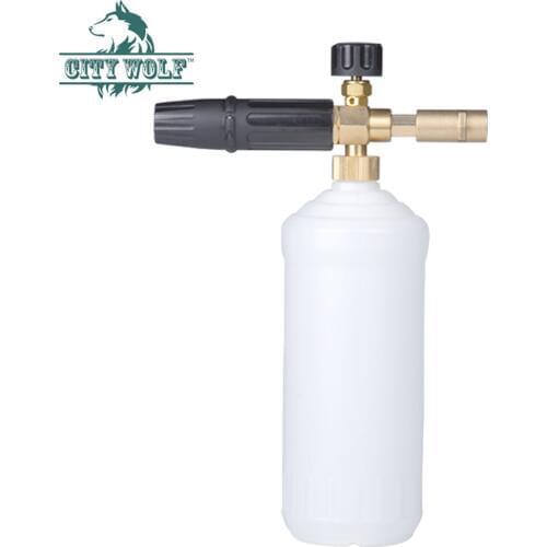48PCS City Wolf wholesale car washer foam cannon brass snow foam lance deck foam soap bottle for Karcher high pressure washer