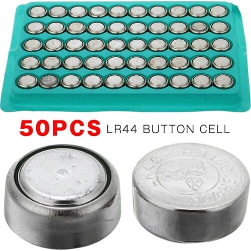 POHIKS 50pcs High Quality LR44 AG13 1.5V Button Cell Coin Alkaline Batteries For Watch Calculator Electronic Games