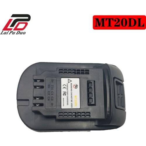 MT20DL Battery Adapter For Makita 18V BL1830 BL1860 BL1815 Li-ion Battery For Dewalt 18V 20V DCB200 Li-ion Battery