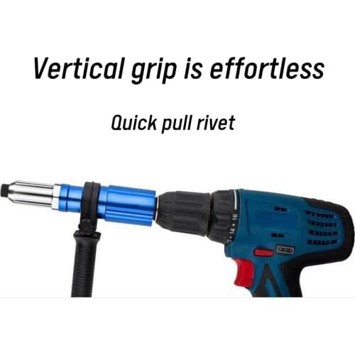 Electric Rivet Gun Rivet Nut Gun Drill Adapter Core Pulling Riveting Conversion Head Riveting Tool Insert Nut Pull Rivet Tools