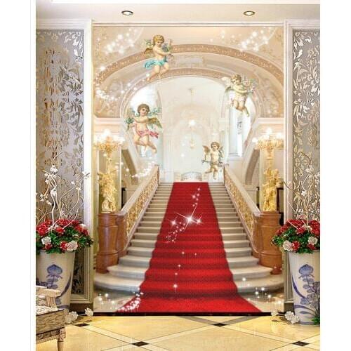 Custom photo murals wall 3d wallpaper Angel staircase aristocratic European style mural painting photos living 3d wallpaper