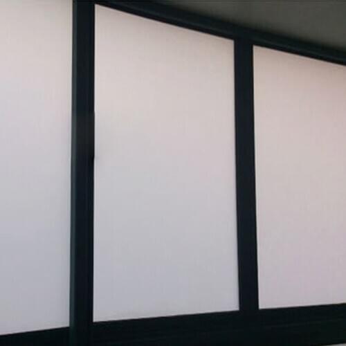 SUNICE Opaque White Window Film Self-adhesive UV Prevention Privacy PET Sticker Bathroom Bedroom Household Use 50Cm Width