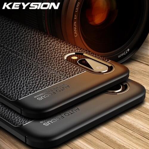 KEYSION Shockproof Case for Samsung A02 A02S Leather Texture soft silicone Phone Back Cover for Samsung Galaxy M02 M02S M12 M21S