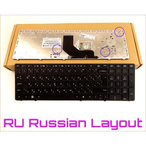 New Keyboard RU Russian Version for HP ProBook 6560B 6565B 6570B 8560B 6560P 6575B Laptop W/Frame & Pointer