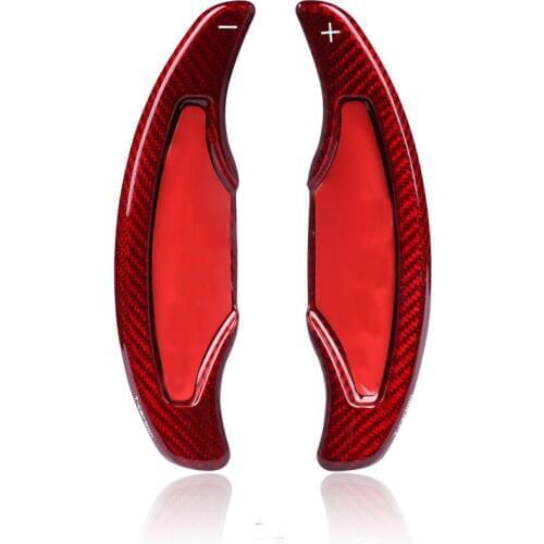 Fashion Accessory Carbon Fiber Steering Wheel Paddle Extension Shifter Cover Trim For Cadillac ATS 2013-2018 ATS-V CT6 CTS CTS-V