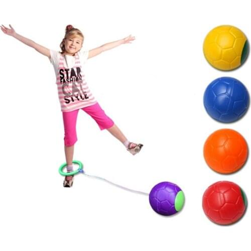 Fitness Jumping Ball Toy Single Foot Shot Ball Bouncing Ball Jumping Fitness Equipment Toys Outdoor Sports Swing Ball Toys