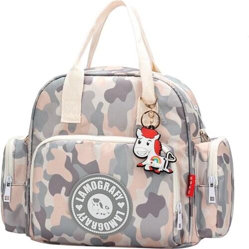 New printing Mummy bag small multifunctional fashion mother bag shoulder slung mother bag