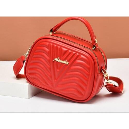 New Embossed Female Bag High Quality Portable Small Bag Large Capacity Shoulder Messenger Bag Lady Shopping Bag Mobile Phone Bag