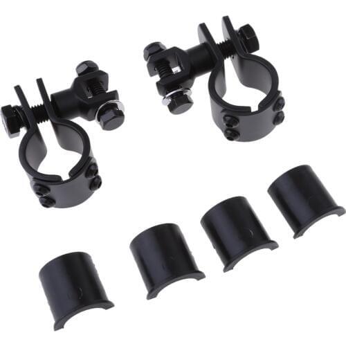 Pair Foot Peg Mounts For 1 1/4" Engine Guard Highway Pegs Footpegs