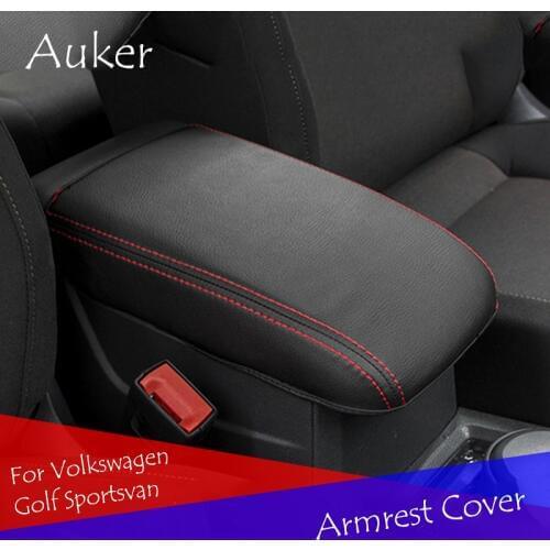 For VW golf sportsvan 2016 2017 2018 Console Armrest Box Cover Pad Mat Cushion Liner Car-styling