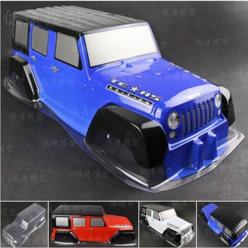 RC 1:10 Wrangler car shell climbing car soft shell 313MM Wheelbase 5 Doors For Bigfoot AXIAL SCX10 D90 Tamiya CC01