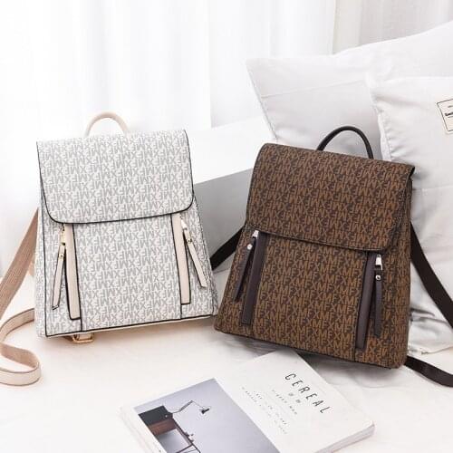 New Style Backpack Womens Letter Printing Korean Casual Large-Capacity Student School Bags Double Shoulder Pack Travelling