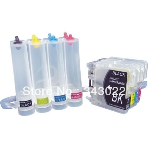 Free shipping LC39 LC60 LC975 LC985 CISS Continuous Ink Supply System for Brother DCP-J125/J315W/J515W/MFC-J265W/J410/J415W/J220