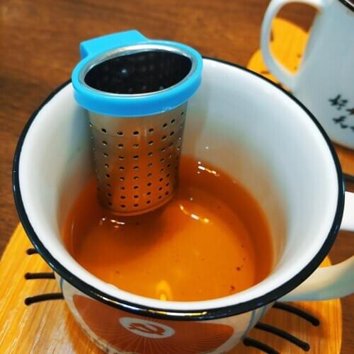 Stainless Steel Tea Infuser Loose Leaf Tea Diffuser Strainer Herbal Spice Filter Drinkware Tea Accessories With Handle Hanger