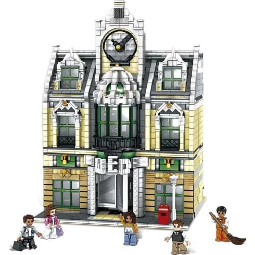 ZHEGAO QL0922 MOC Street View Series European style mall Building Blocks 2039 PCS Bricks Education Toys