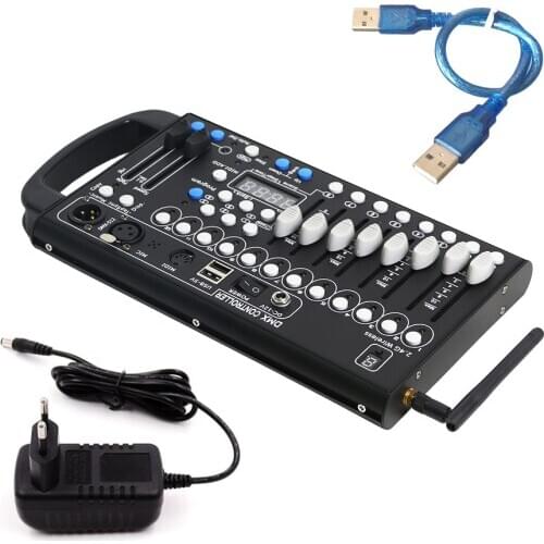 192 DMX 512 Stage DJ Light Controller 2.4g Dfi Wireless DMX Controller Lighting Party Pub Night Club DJ KTV DMX Stage Light